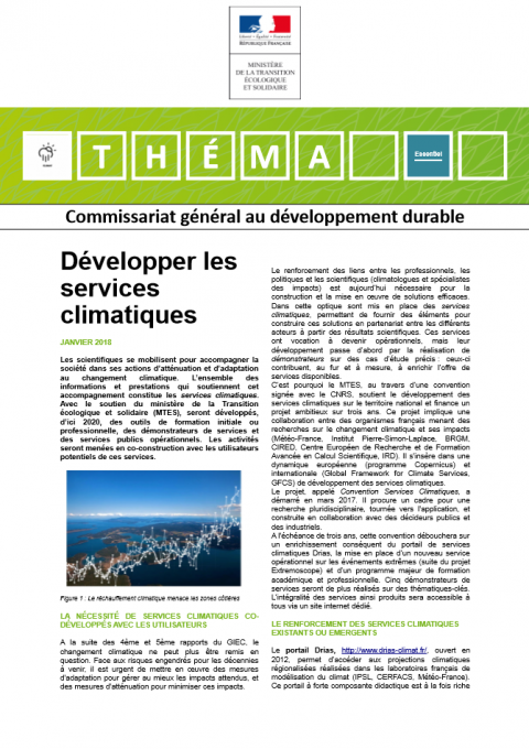 Théma - Développer les services climatiques