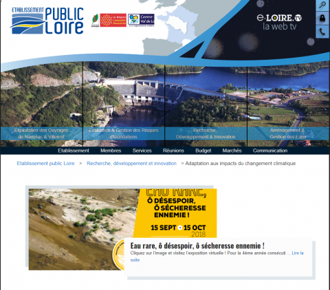 Adaptation aux impacts du changement climatique - Etablissement public Loire