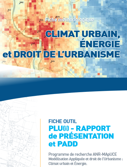 Climat urbain, énergie et droit de l'urbanisme